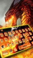 Fire Dragon Emoji Keyboard imagem de tela 1