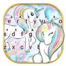Flower Unicorns Tastatur-Thema APK