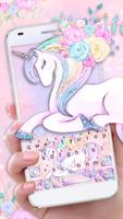 Floral Unicorn poster
