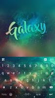 Galaxy Keyboard Theme Affiche
