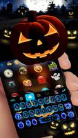 Cool Ghost Midnight Keyboard Theme plakat