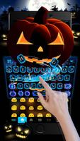 Cool Ghost Midnight Keyboard Theme syot layar 1