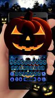 Cool Ghost Midnight Keyboard Theme capture d'écran 2