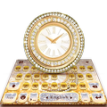 Gold Glitter Clock Keyboard Theme