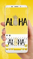 Golden Aloha Pineapple Plakat