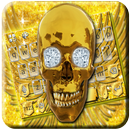 Golden Skull Keyboard Theme-APK