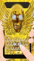 Thème de clavier Golden Skull Affiche