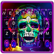 Graffiti Colorful Skull Keyboa