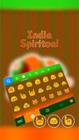 India Spiritual Keyboard Theme Affiche