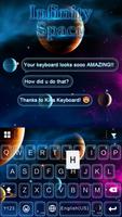 Infinity Space Keyboard Theme poster