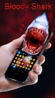 Bloody Shark Keyboard Theme syot layar 1