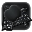 тема для клавиатуры Jet Black Apple APK
