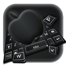 Klawiatura motywów Jet Black Apple aplikacja