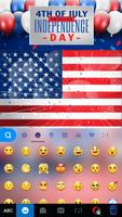 Keyboard - 4th of July New Free Theme imagem de tela 1