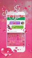 Love you Kika Keyboard Cartaz