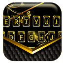 Tema Keyboard Luxury Golden Fl APK