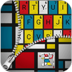 Mondrian Mordern Art Fashion Keyboard Theme APK