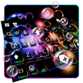 Neon Colorful Bubbles Keyboard