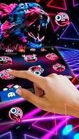 Neon Pink Blue Leopard captura de pantalla 1