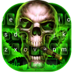 Neon Smoke Weed Skull Keyboard Theme