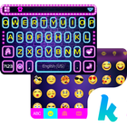 Neon Emoji Kika Keyboard Theme иконка