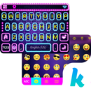 Neon Emoji Kika Keyboard Theme APK