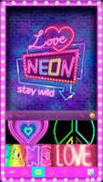 Neon Emoji Kika Keyboard Theme скриншот 2