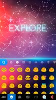 Keyboard - Neon Galaxy New Theme скриншот 1