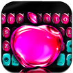 Nouveau thème de clavier OS11 Glass Pink Apple