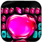 тема для клавиатуры OS11 Glass Pink Apple иконка