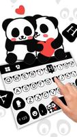 Panda Love Keyboard Theme screenshot 2