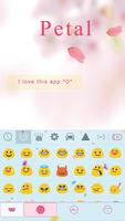 Petal Theme_Emoji Keyboard Affiche