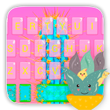 Pink Cartoon Cactus icon