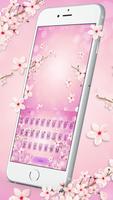 Teclado Pink Romantic Sakura Cartaz
