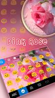 برنامه‌نما تم صفحه کليد Pink Rose Heart عکس از صفحه