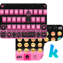 Pink Heart Kika Keyboard Theme APK