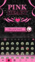 Pink Heart Kika Keyboard Theme capture d'écran 2