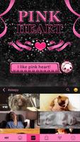 Pink Heart Kika Keyboard Theme Screenshot 3