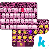 Pink Cheetah 😼 Keyboard Theme icône