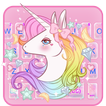 Pinky Unicorn Dreamy Keyboard Theme