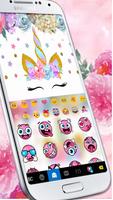 Pinky Girly Unicorn Keyboard screenshot 3