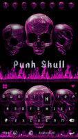 Punk Skull 💀 Keyboard Theme پوسٹر