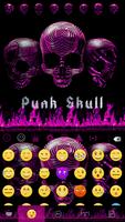 Punk Skull 💀 Keyboard Theme 스크린샷 1