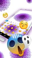 ثيم لوحة المفاتيح Purple Flora تصوير الشاشة 1