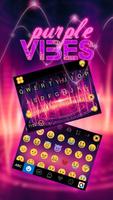 Purple Vibes Kika Keyboard Affiche