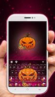 Purple Halloween Keyboard Theme Plakat
