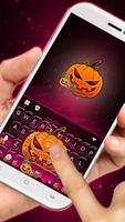 Purple Halloween Keyboard Theme imagem de tela 1