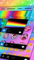 Tema Keyboard Rainbow Sparkle  imagem de tela 3