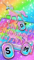 Tema Keyboard Rainbow Sparkle  imagem de tela 1
