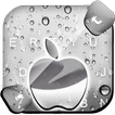 Тема для клавиатуры Raindrops Silver Apple